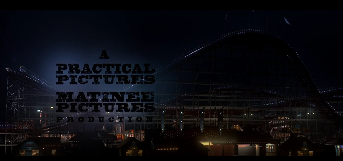 Wooden Roller Coaster from the side intro credits text says 'A Practical Pictures Matinee Pictures Production'